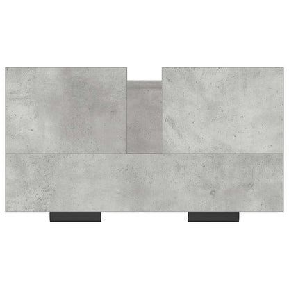 Mobile Bagno Grigio Cemento 64,5x33,5x59cm in Legno Multistrato | homemem39