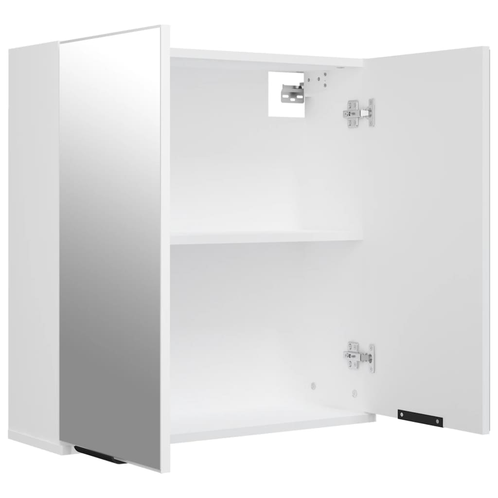 Armadietto a Specchio da Bagno Bianco 64x20x67 cm | homemem39