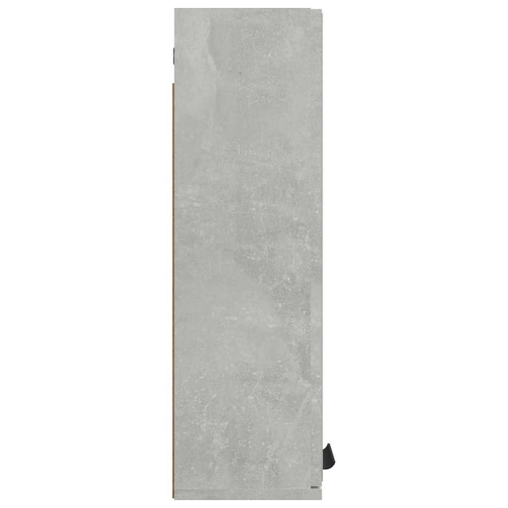 Armadietto a Specchio da Bagno Grigio Cemento 64x20x67 cm