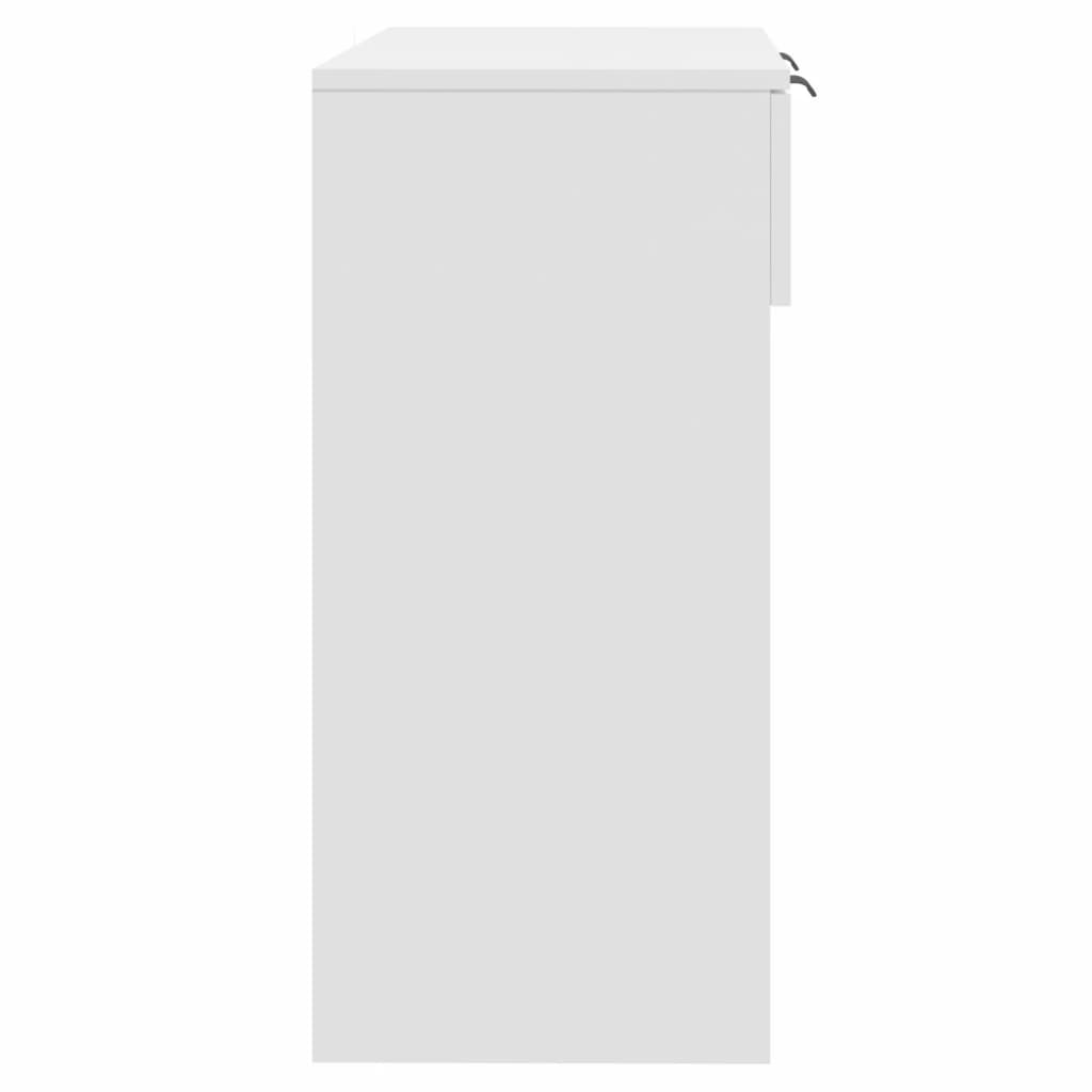 Tavolino da Salotto Bianco 90x36x75 cm in Legno Multistrato | homemem39