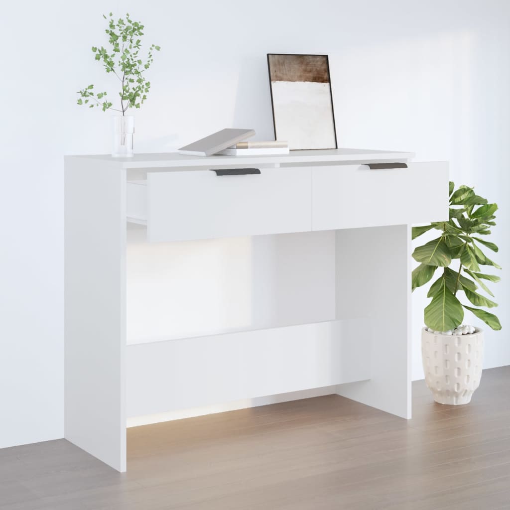 Tavolino da Salotto Bianco 90x36x75 cm in Legno Multistrato - homemem39