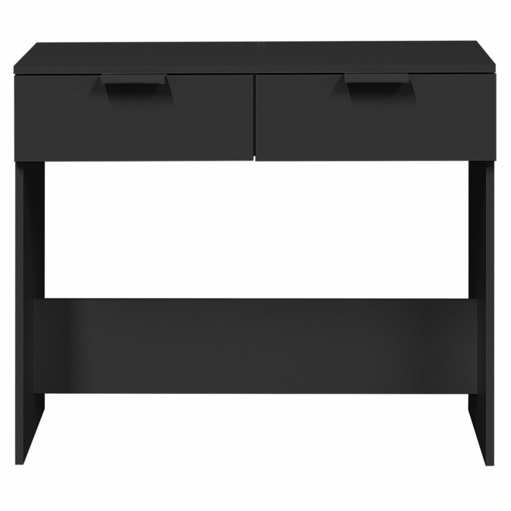 Tavolino Consolle Nero 90x36x75 cm in Legno Multistrato - homemem39