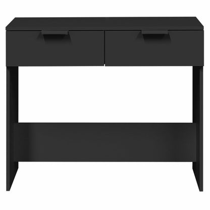 Tavolino Consolle Nero 90x36x75 cm in Legno Multistrato - homemem39