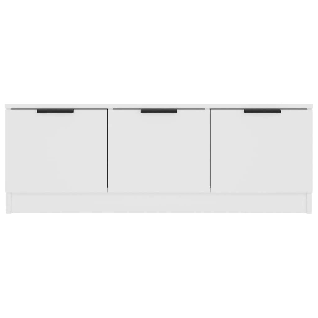 Mobile Porta TV Bianco 102x35x36,5 cm in Legno Multistrato