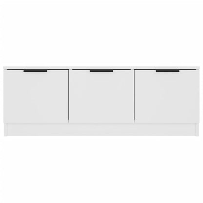 Mobile Porta TV Bianco 102x35x36,5 cm in Legno Multistrato