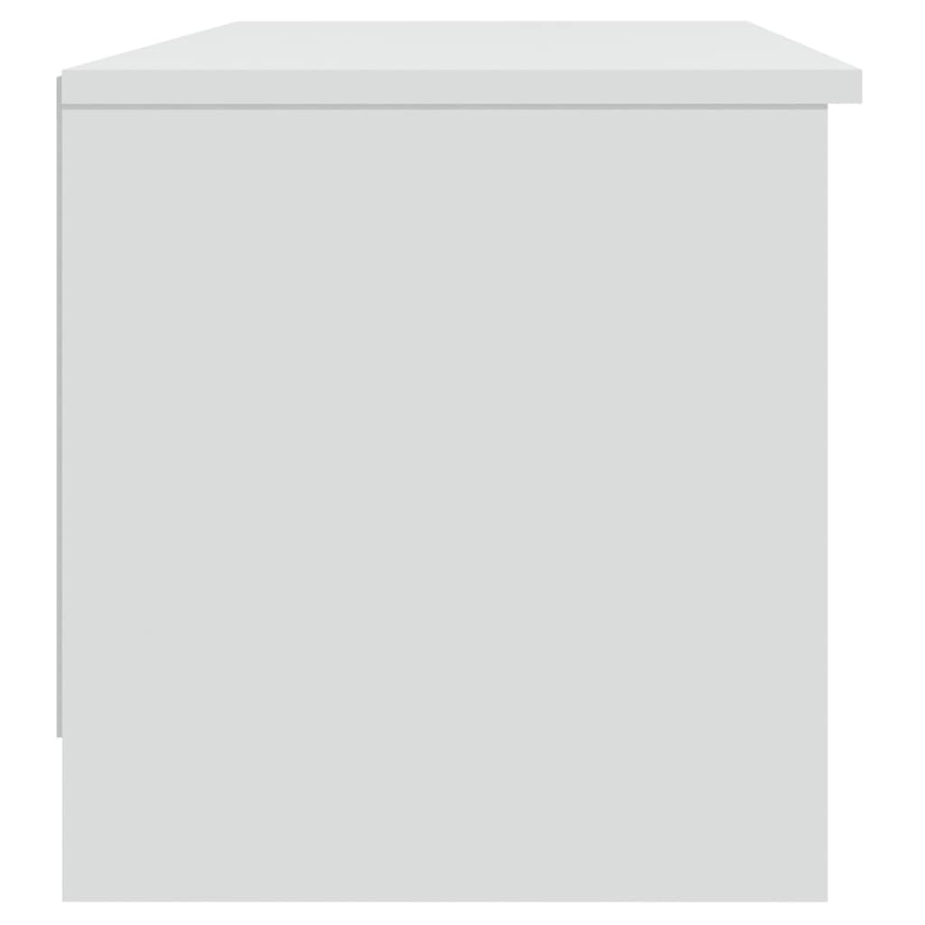 Mobile Porta TV Bianco 102x35,5x36,5 cm in Legno Multistrato