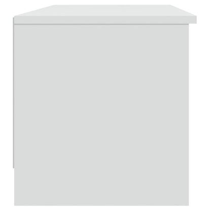 Mobile Porta TV Bianco 102x35,5x36,5 cm in Legno Multistrato