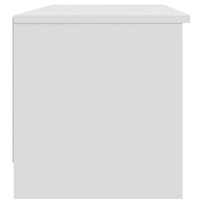 Mobile Porta TV Bianco 102x35,5x36,5 cm in Legno Multistrato