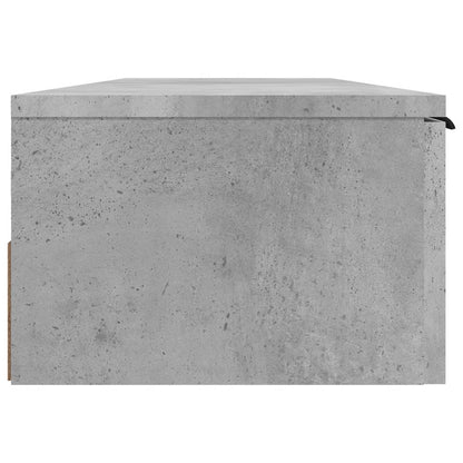 Armadietto a Muro Grigio Cemento 102x30x20 cm Legno Multistrato - homemem39