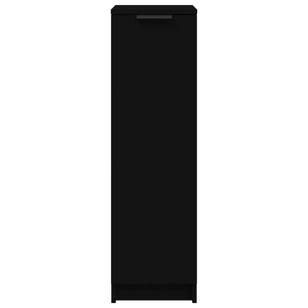 Scarpiera Nera 30x35x100 cm in Legno Multistrato - homemem39