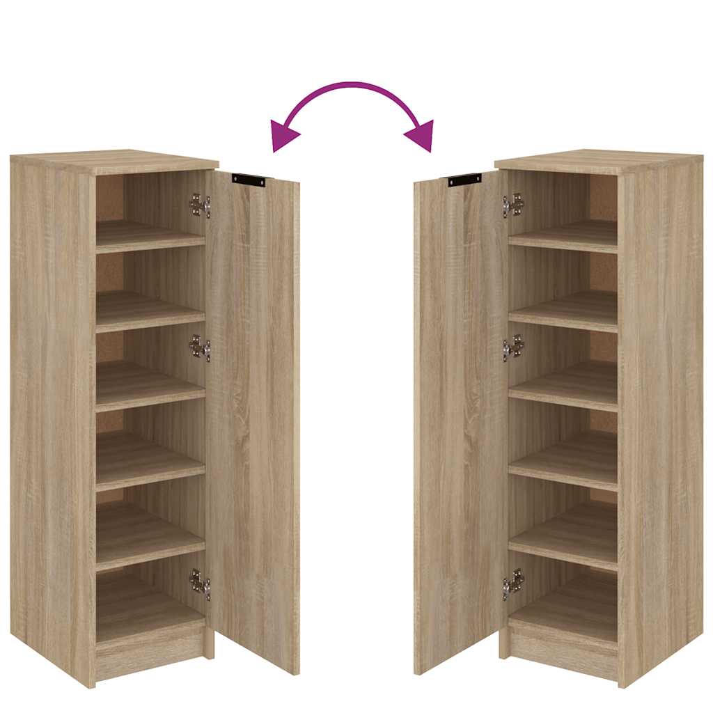 Scarpiera Rovere Sonoma 30x35x100 cm in Legno Multistrato - homemem39