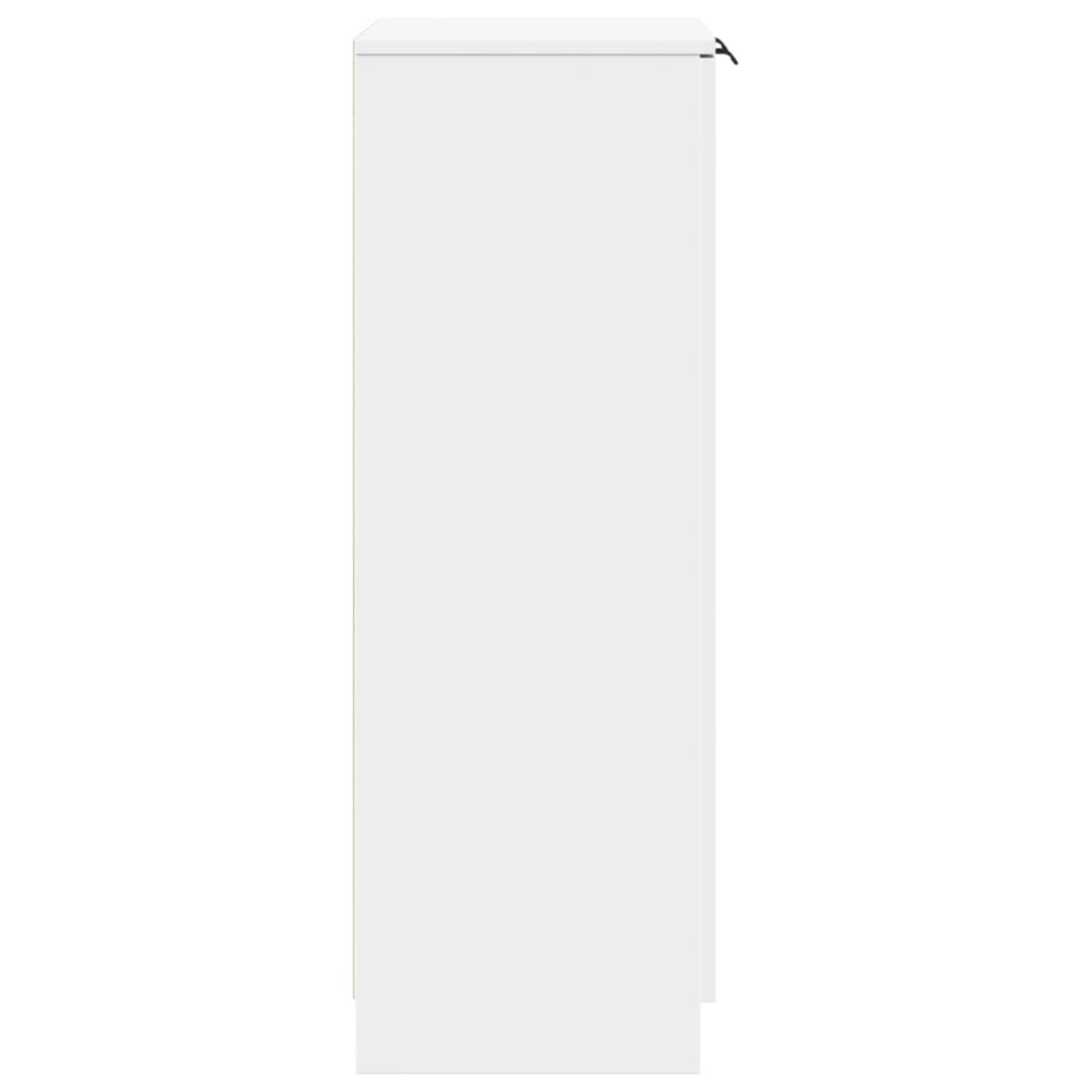 Scarpiera Bianca 59x35x100,5 cm in Legno Multistrato - homemem39