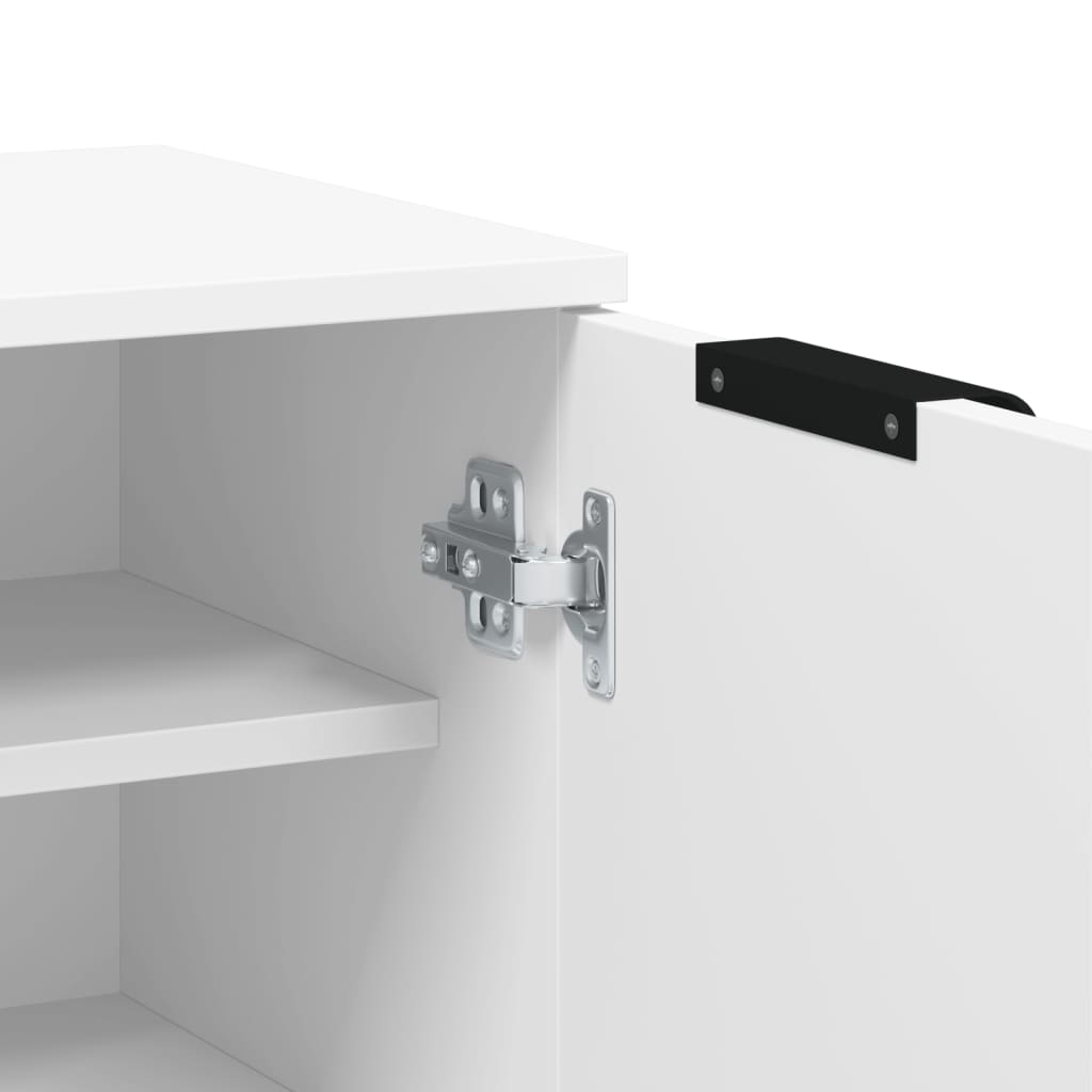 Scarpiera Bianca 59x35x100,5 cm in Legno Multistrato - homemem39