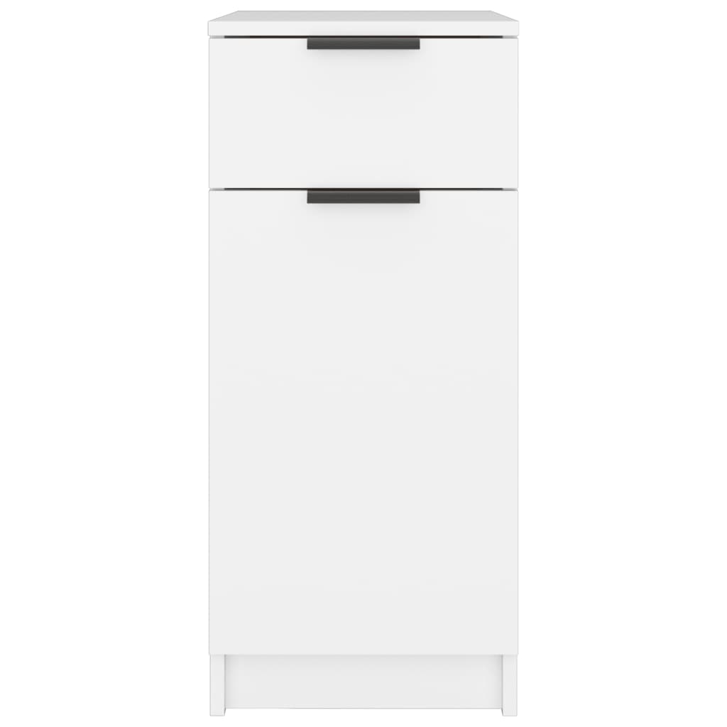 Armadietto da Scrivania Bianco 33,5x50x75 cm Legno Multistrato | homemem39