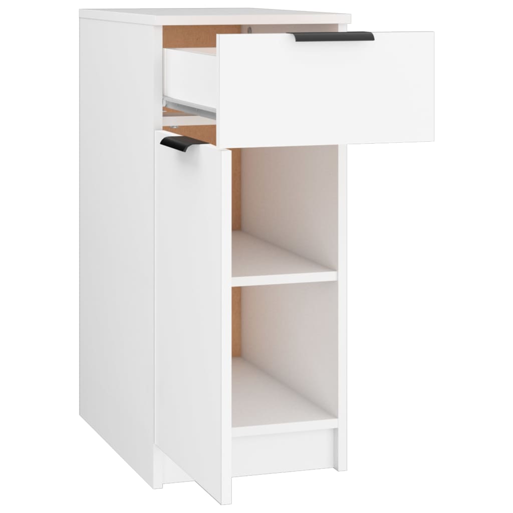 Armadietto da Scrivania Bianco 33,5x50x75 cm Legno Multistrato | homemem39