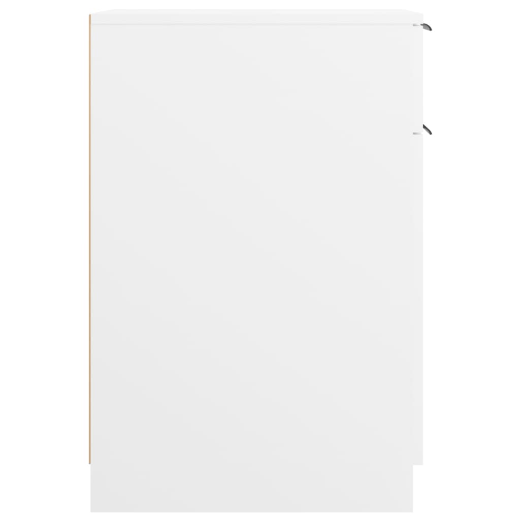 Armadietto da Scrivania Bianco 33,5x50x75 cm Legno Multistrato | homemem39