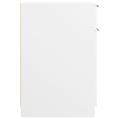 Armadietto da Scrivania Bianco 33,5x50x75 cm Legno Multistrato | homemem39