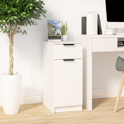 Armadietto da Scrivania Bianco 33,5x50x75 cm Legno Multistrato | homemem39
