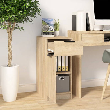 Armadietto da Scrivania Rovere Sonoma 33,5x50x75 cm Legno | homemem39