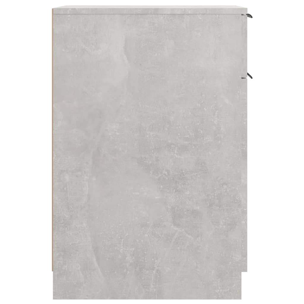 Armadietto da Scrivania Grigio Cemento 33,5x50x75 cm Legno - homemem39