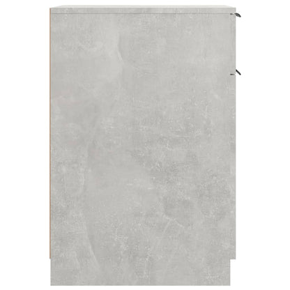 Armadietto da Scrivania Grigio Cemento 33,5x50x75 cm Legno