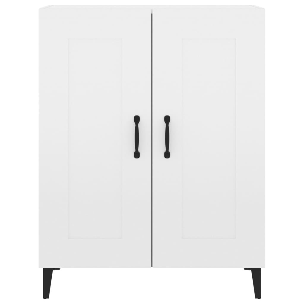 Credenza 69,5x34x90 cm in Legno Multistrato Bianco Lucido - homemem39