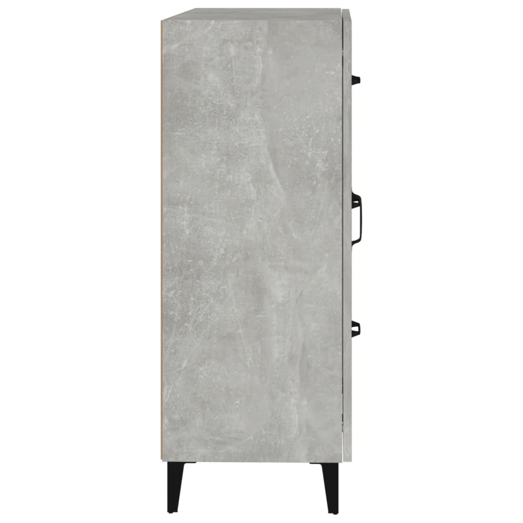 Credenza Grigio Cemento 69,5x34x90 cm in Legno Multistrato - homemem39
