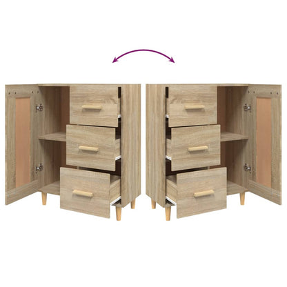 Credenza Rovere Sonoma 69,5x34x90 cm in Legno Multistrato - homemem39