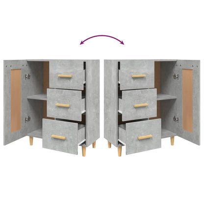 Credenza Grigio Cemento 69,5x34x90 cm in Legno Multistrato - homemem39