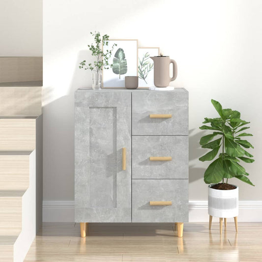 Credenza Grigio Cemento 69,5x34x90 cm in Legno Multistrato - homemem39