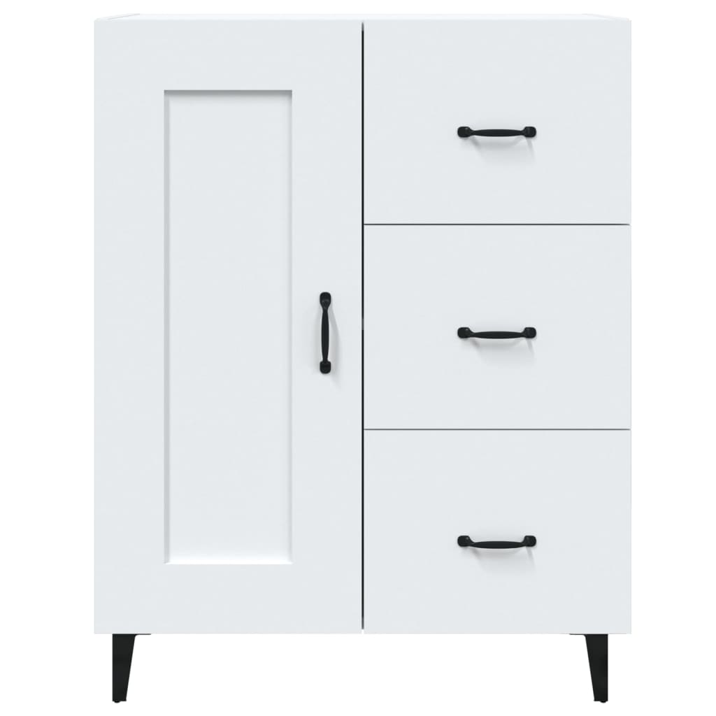 Credenza Bianca 69,5x34x90 cm in Legno Multistrato - homemem39