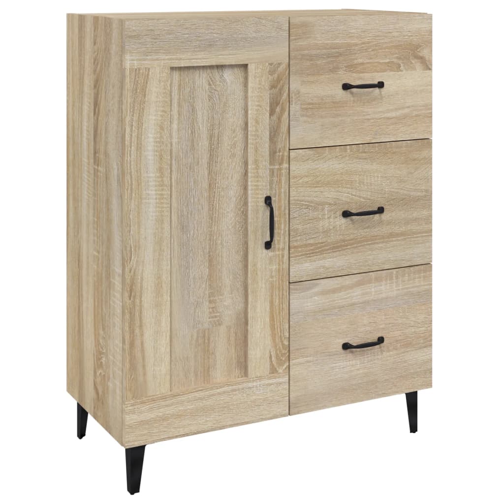 Credenza Rovere Sonoma 69,5x34x90 cm in Legno Multistrato - homemem39