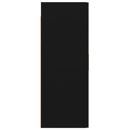 Armadietto Pensile a Parete Nero 69,5x34x90 cm - homemem39