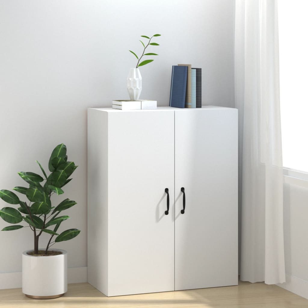 Mobile Pensile Bianco 69,5x34x90 cm in Legno Multistrato | homemem39