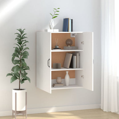 Mobile Pensile Bianco 69,5x34x90 cm in Legno Multistrato | homemem39