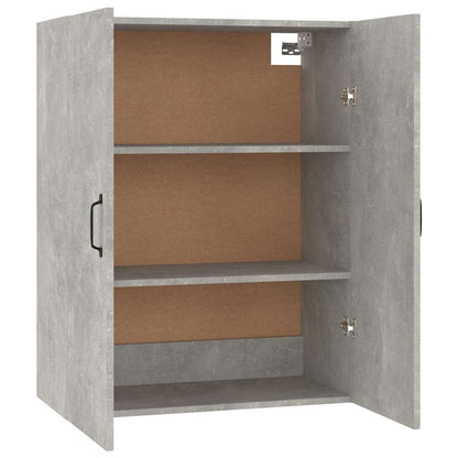 Mobile Pensile Grigio Cemento 69,5x34x90cm in Legno Multistrato