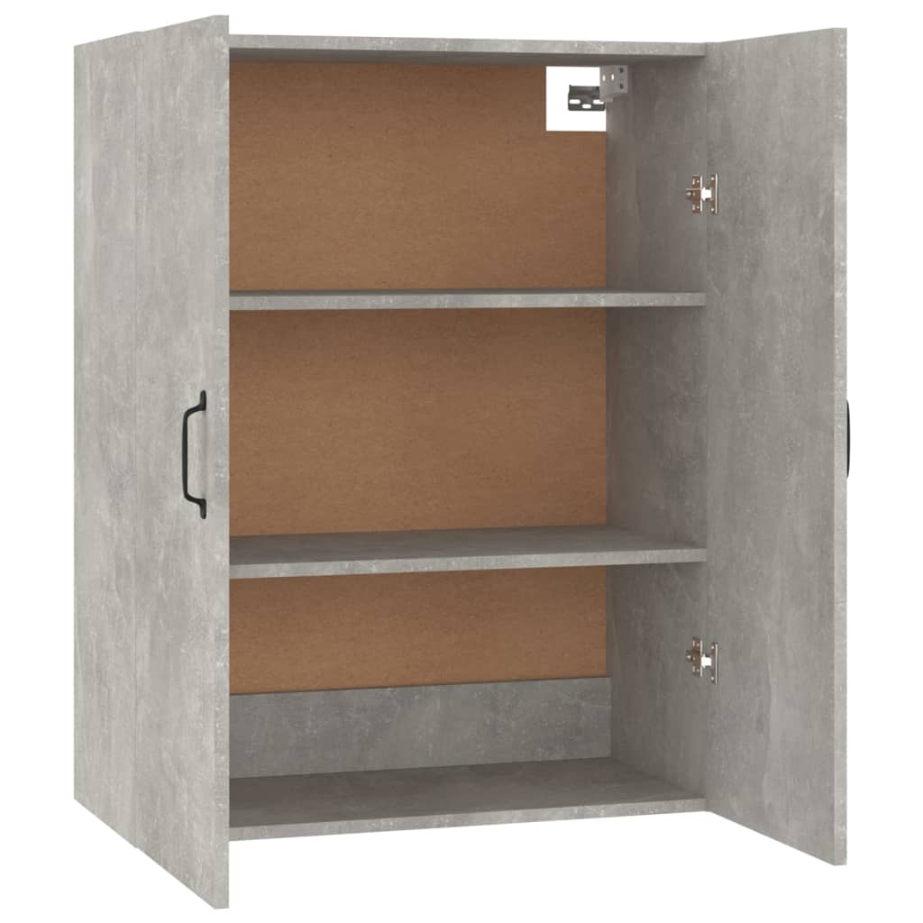 Mobile Pensile Grigio Cemento 69,5x34x90cm in Legno Multistrato