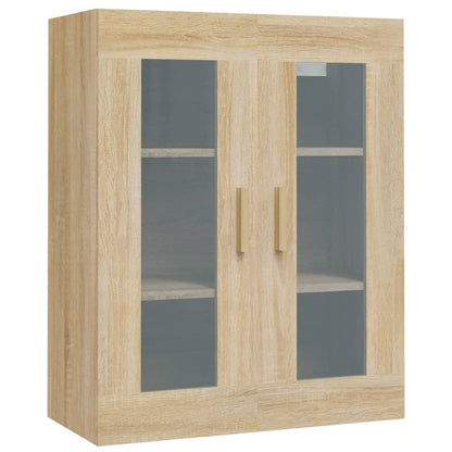 Armadietto Pensile a Parete Rovere Sonoma 69,5x34x90 cm - homemem39