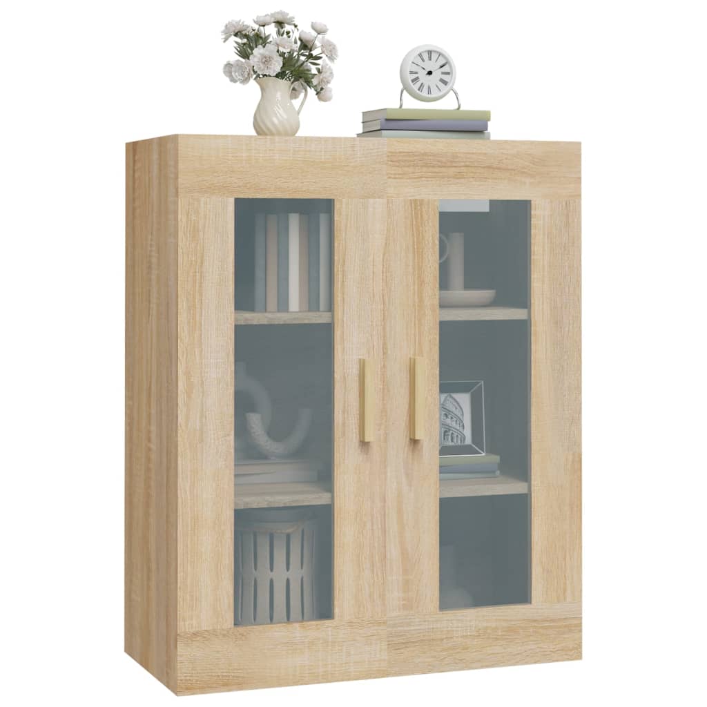 Armadietto Pensile a Parete Rovere Sonoma 69,5x34x90 cm - homemem39