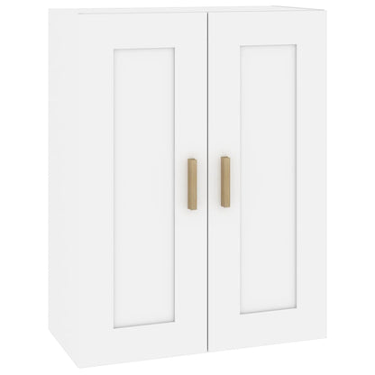 Mobile a Parete Bianco 69,5x32,5x90 cm in Legno Multistrato | homemem39