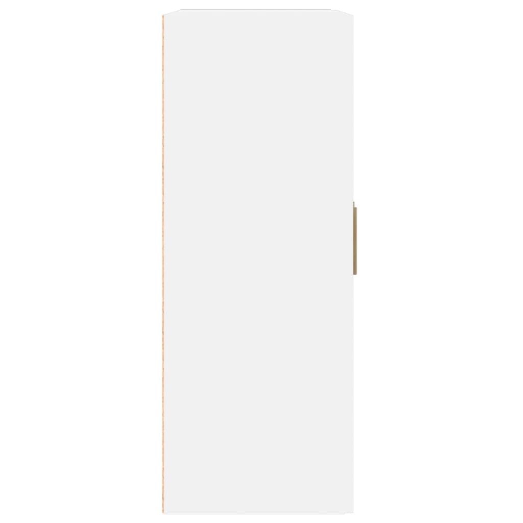 Mobile a Parete Bianco 69,5x32,5x90 cm in Legno Multistrato | homemem39