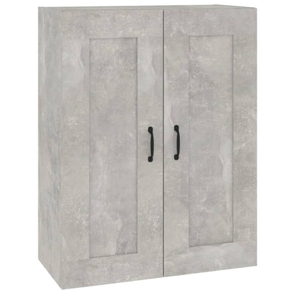 Armadietto Pensile a Parete Grigio Cemento 69,5x32,5x90 cm - homemem39