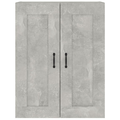 Armadietto Pensile a Parete Grigio Cemento 69,5x32,5x90 cm - homemem39