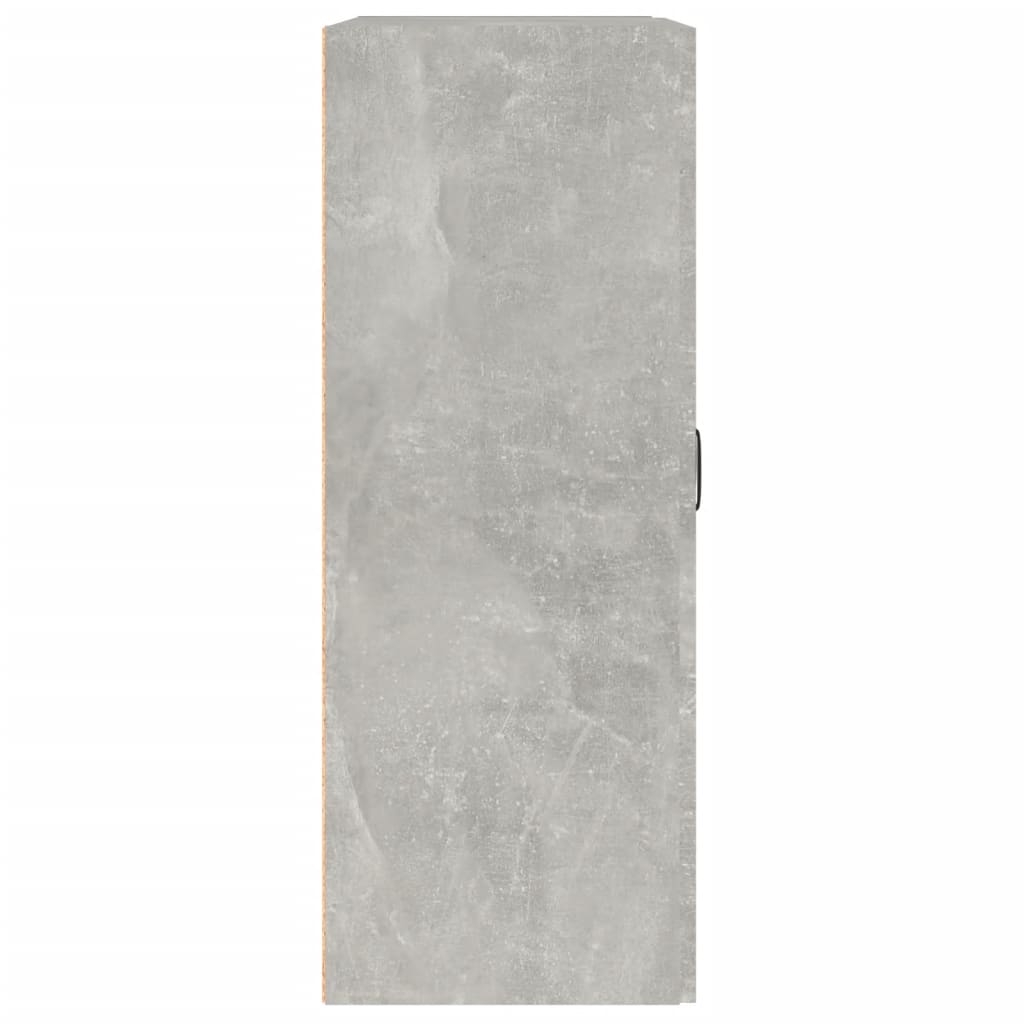 Armadietto Pensile a Parete Grigio Cemento 69,5x32,5x90 cm - homemem39