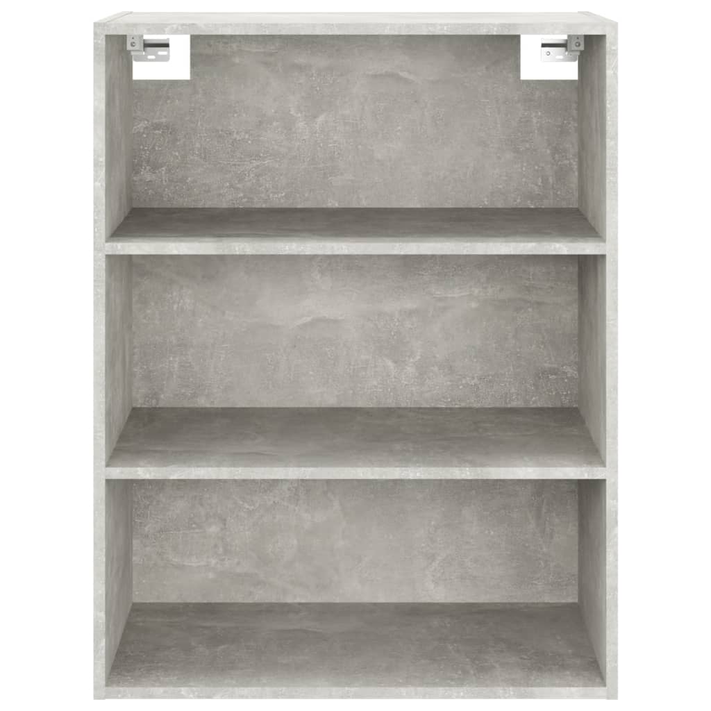 Armadietto Pensile a Parete Grigio Cemento 69,5x32,5x90 cm - homemem39