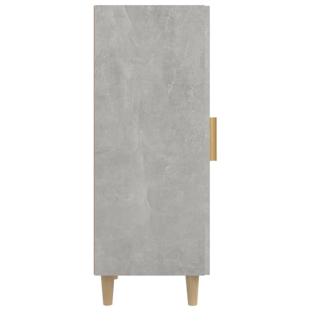 Credenza Grigio Cemento 34,5x34x90 cm in Legno Multistrato - homemem39