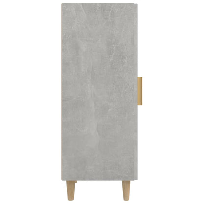 Credenza Grigio Cemento 34,5x34x90 cm in Legno Multistrato