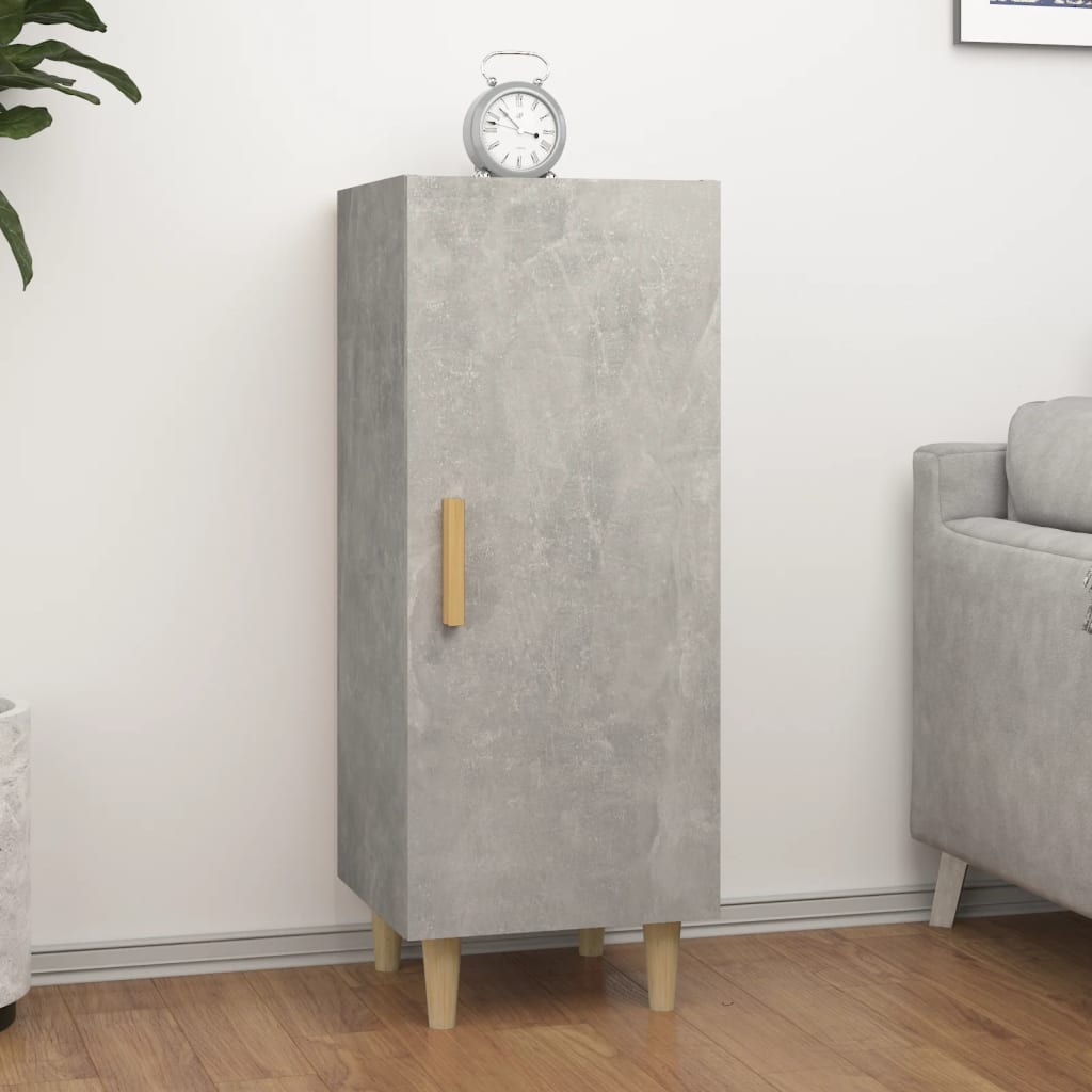 Credenza Grigio Cemento 34,5x34x90 cm in Legno Multistrato - homemem39