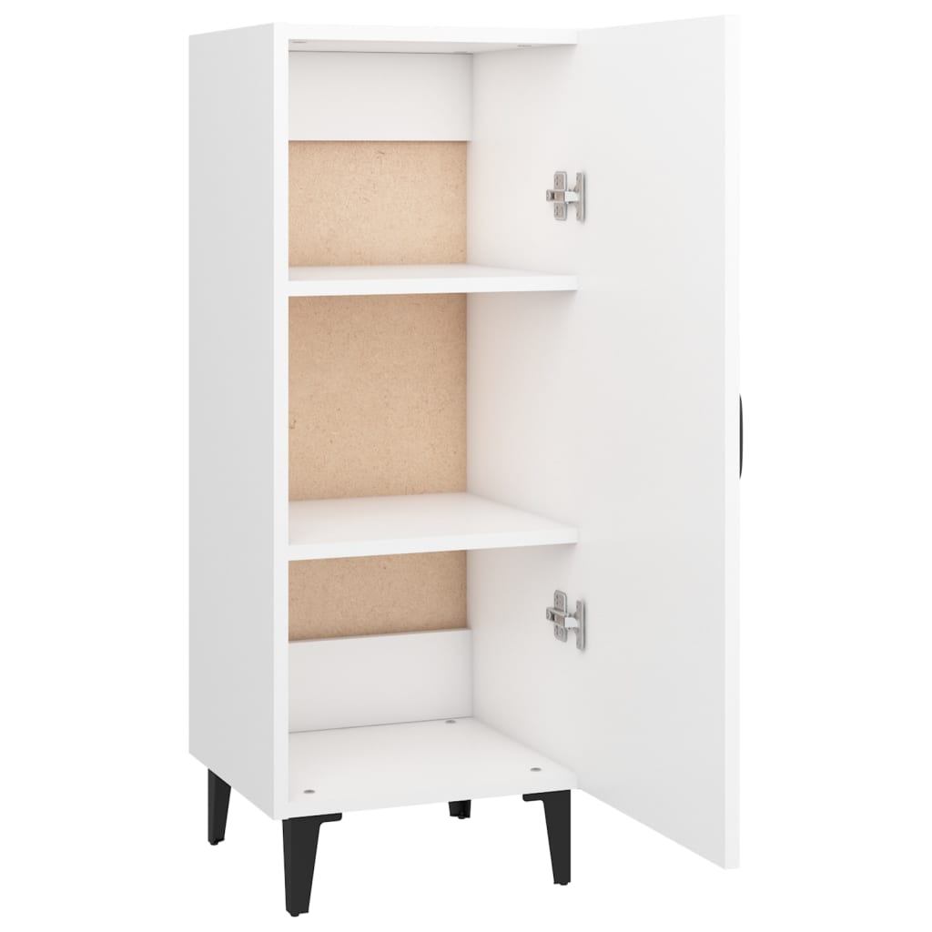 Credenza Bianca 34,5x34x90 cm in Legno Multistrato