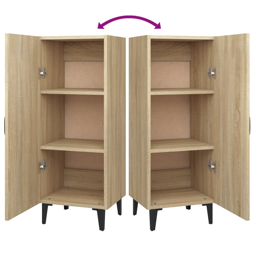 Credenza Rovere Sonoma 34,5x34x90 cm in Legno Multistrato - homemem39